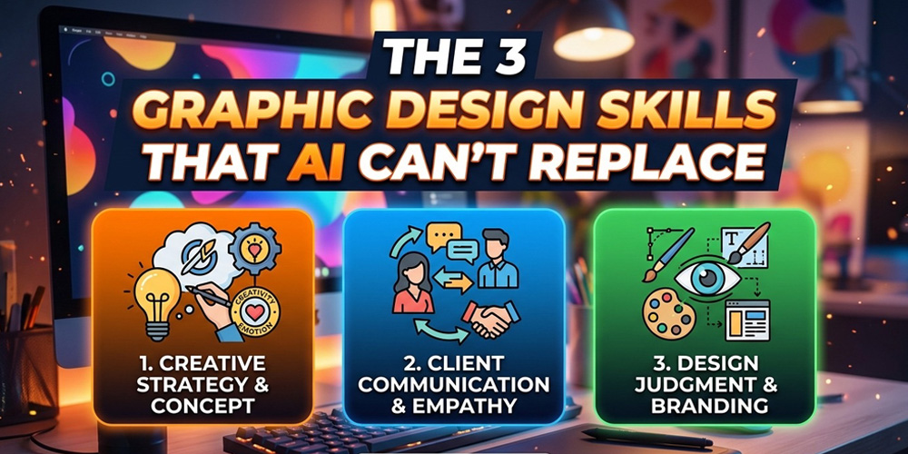 The 3 Graphic Design Skills That AI Can’t Replace
